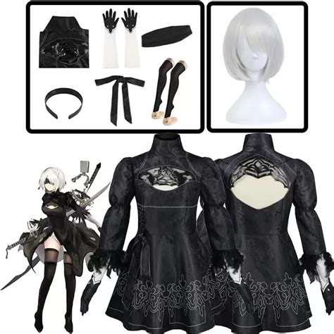 Jual Preorder Anime Nier Automata Yorha 2b Halloween Cosplay Costumes