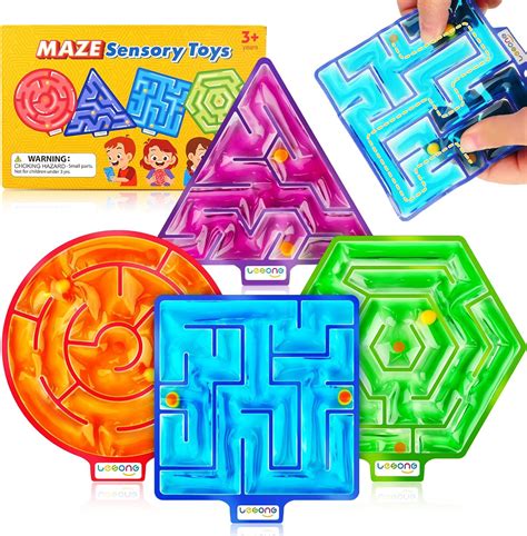Amazon.com: Squishy Toys Sensory Fidget Toys for Kids: 4 Pack Maze Sensory Toys for Autism