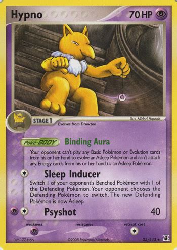 Hypno Ex Delta Species Bulbapedia The Community Driven Pok Mon