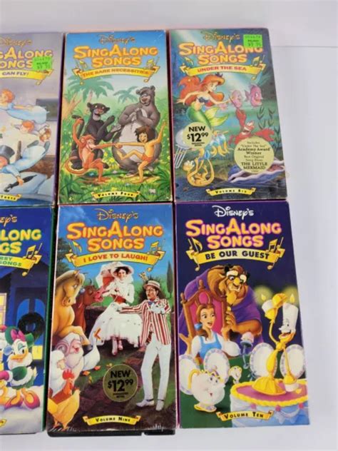 Disney Sing Along Songs Vhs Menge Originalversionen Er Er