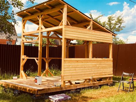 Бюджетная беседка для дачи своими руками (68 фото) - красивые картинки ...