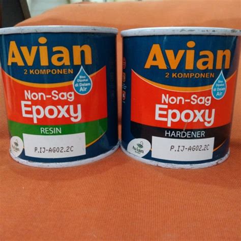 Jual Lem Epoxy Avian Non Sag 800gr Kayu Kapal Besi Lem Sebaguna Area