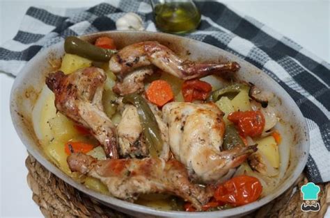 Conejo Al Horno Con Verduras Receta De La Abuela