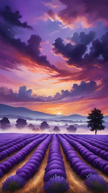 Premium Photo | Lavender farming plantation nature landscape scenery ...