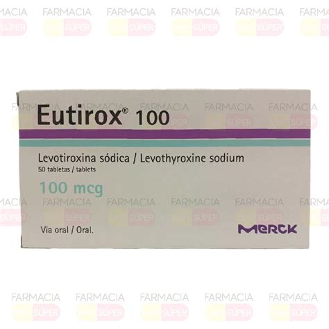 Eutirox 100 Mg 50 Tb Farmacia Emy