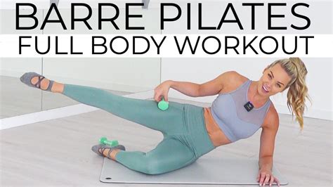 Full Body Barre Pilates Workout Small Weights Youtube