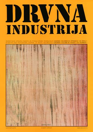 Volume Issue Drvna Industrija Journal