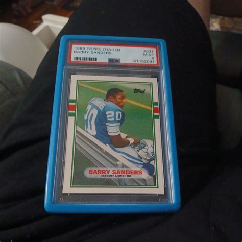 Topps Traded Barry Sanders Rookie Card Rc Hof Psa Detroit