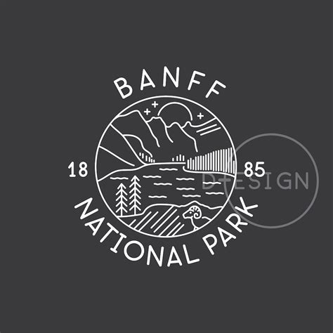 Banff National Park Est 1885 Svg File Dxf File Png File Eps