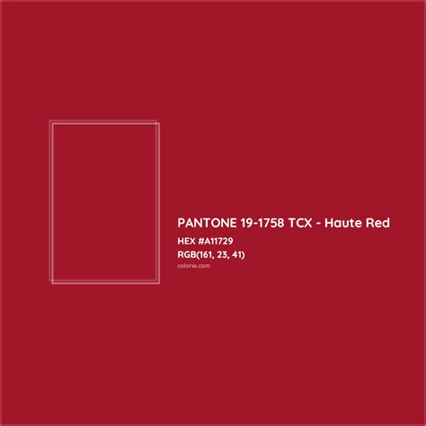 About Pantone 19 1758 Tcx Haute Red Color Color Codes Similar