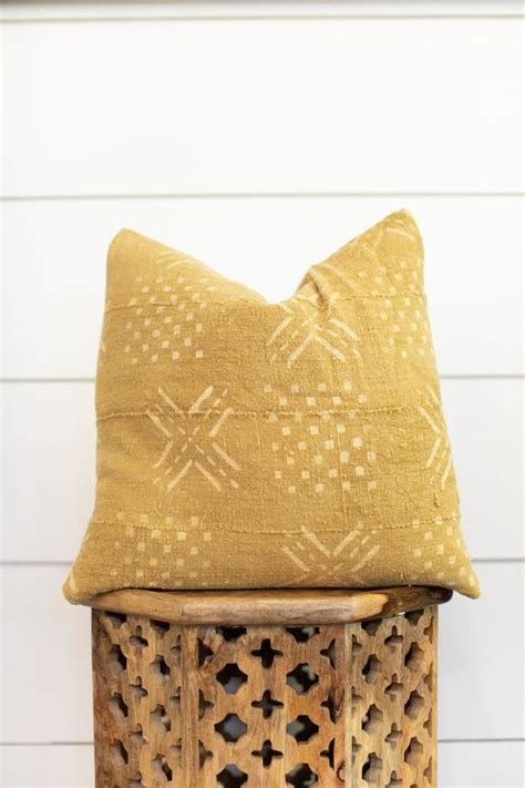 X Authentic African Mudcloth Pillow Cover Etsy African Mudcloth