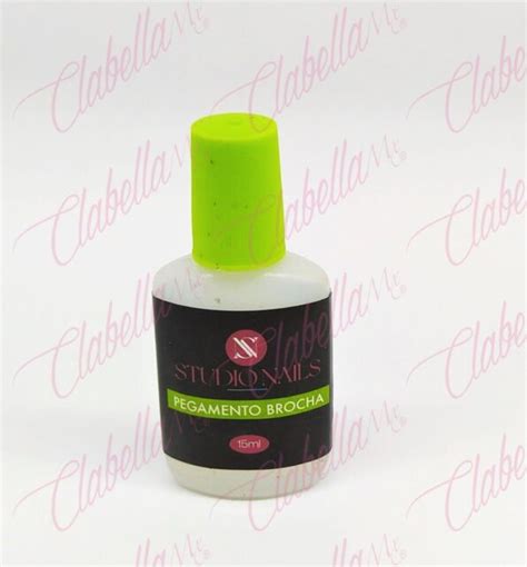 Pegamento Resina Studio Nails en brocha para uñas 15ml por pieza No