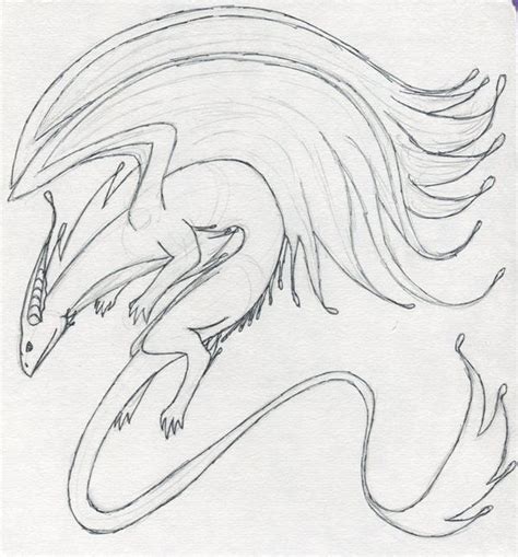 Curled Dragon by Kibikayuki on DeviantArt