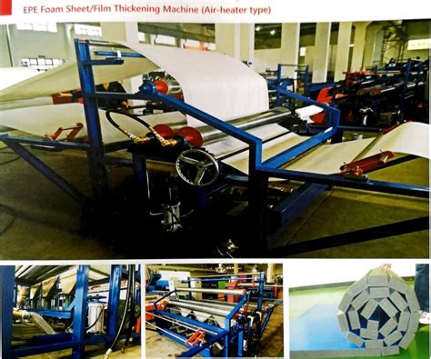 Safety EPE Foam Sheet Production Line Air Heater Type Continuous Running