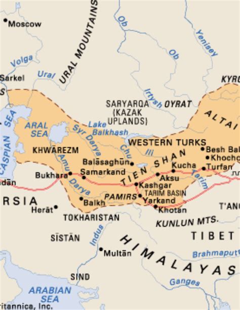 Kazakh Steppe Map