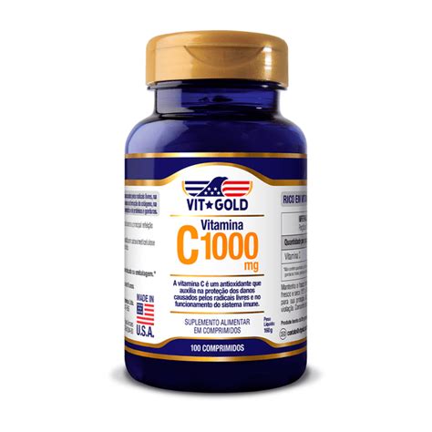 Vitamina C 1000 Mg Vitgold 100 Comprimidos Vitgold