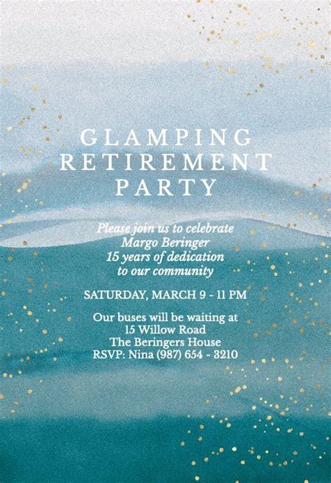 River Retirement Farewell Party Invitation Template Free Artofit