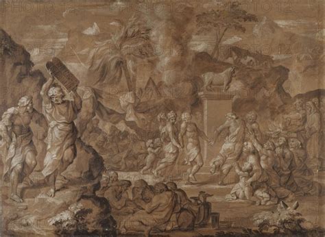 The Israelites Dancing Around The Golden Calf S Bastien Bourdon