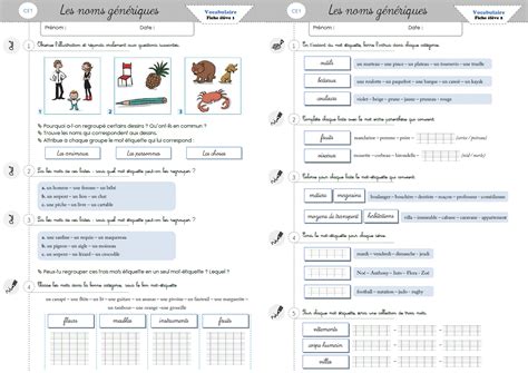 Etude De La Langue Ce Vocabulaire Orph Ecole