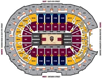 Seating Chart For Rocket Mortgage Arena - Arena Seating Chart