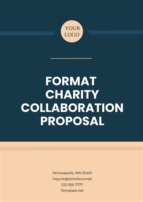Free Charity Proposal Templates, Editable and Printable