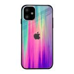 Buy Qrioh Vibrant Strokes Glass Case For Apple IPhone 11 Online At Best