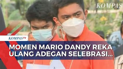 Dalam Rekonstruksi Mario Dandy Peragakan Selebrasi Sesuai Video