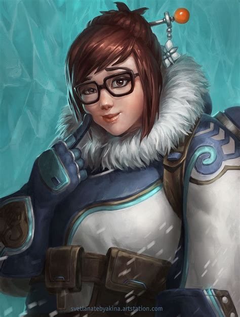 15 Svetlanatebyakina Overwatch Mei Overwatch Fan Art Mei Ling Zhou