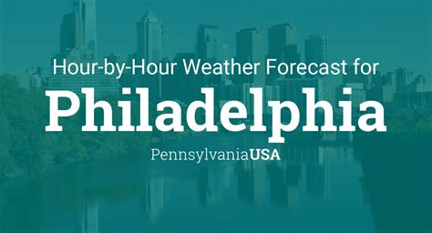 Hourly forecast for Philadelphia, Pennsylvania, USA