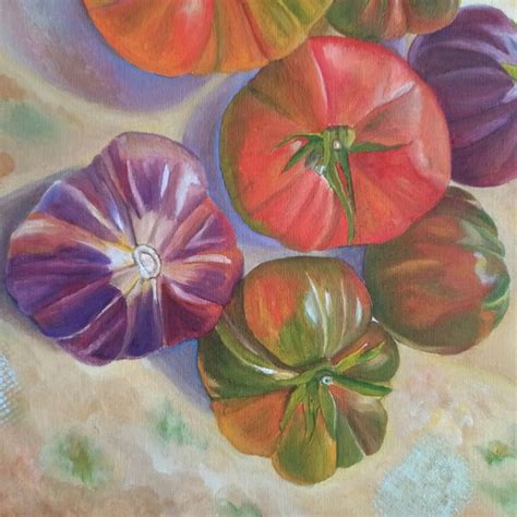 Orchard Tomatoes Painting By Angeles M Pomata Saatchi Art