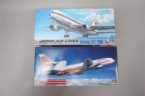 【やや傷や汚れあり】★ Hasegawa ハセガワ 1200 Twa トランスワールド航空 Tristar トライスター 日本航空