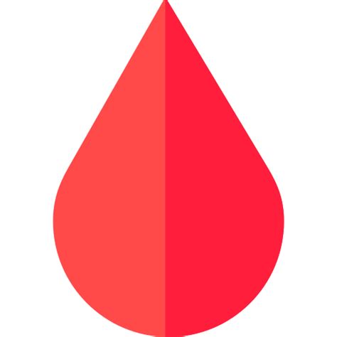 Blood Drop Basic Rounded Flat Icon