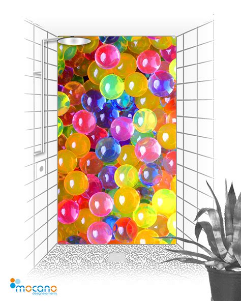 Bunte Kugeln Duschr Ckwand X Cm X Cm Motive