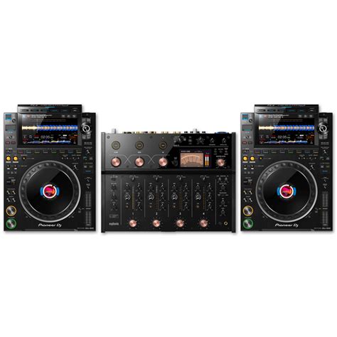 Pioneer DJ CDJ 3000 Pair And AlphaTheta Euphonia Pro DJ Bundle Techno