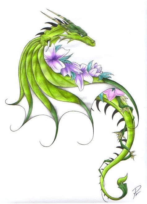 Дракон рисунок цветной (47 фото)