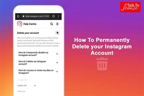 How To Permanently Delete Your Instagram Account Instagram Guide 2022