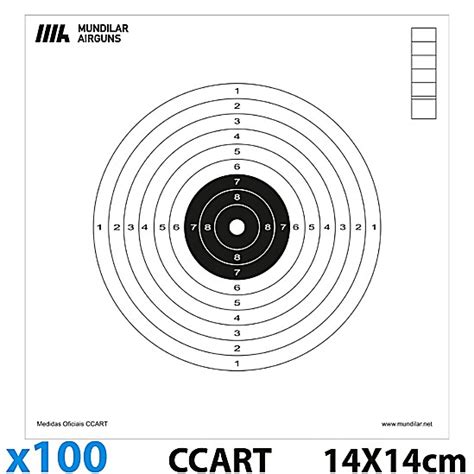 Buy online Air Gun Comp. Targets 10m Rifle 100pcs 14X14CM from • Shop of Air Gun Targets Online ...