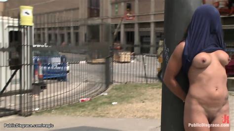 Spanish Slave Bound Naked In Public