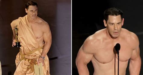 John Cena Walks Onto Oscars Stage Naked To Announce Best Costume Award Internet Calls It