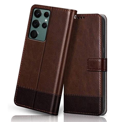 Jotech Samsung Galaxy S Ultra G Flip Case Premium Leather Finish