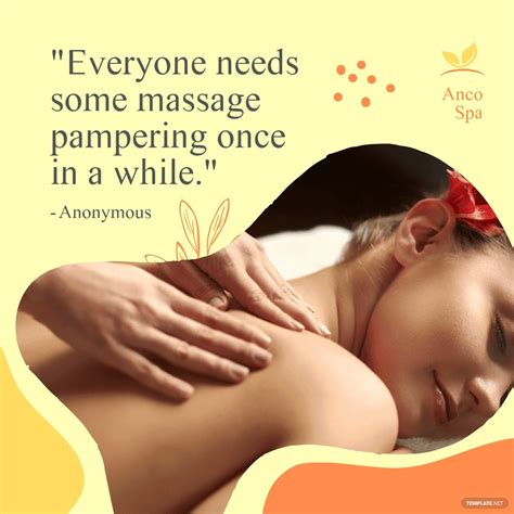 Massage Pampering Quote Post Instagram Facebook Template Edit Online And Download Example