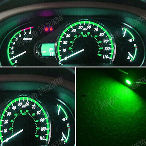 Pcs Green T Smd Led Bulb Wedge Gauge Cluster Dash Light Instrument