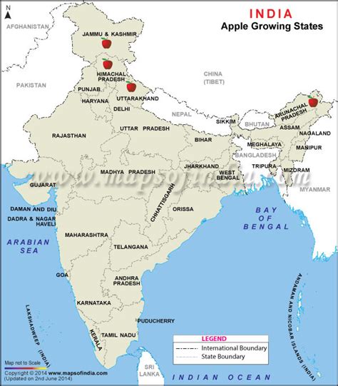 Map Of Apple Producing States In India Apple Producing States