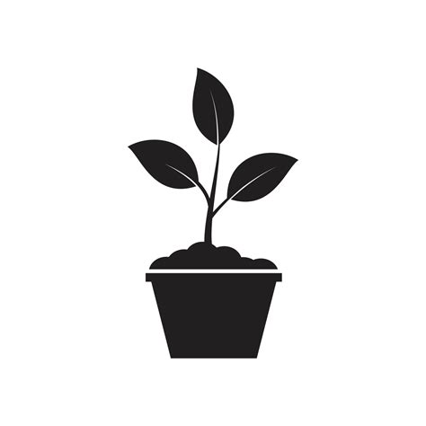 icono de planta icono de jardín vector ilustración de estilo plano