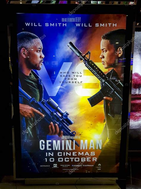 Gemini Man movie poster, is a 2019 American action thriller film starring Will Smith – Stock ...