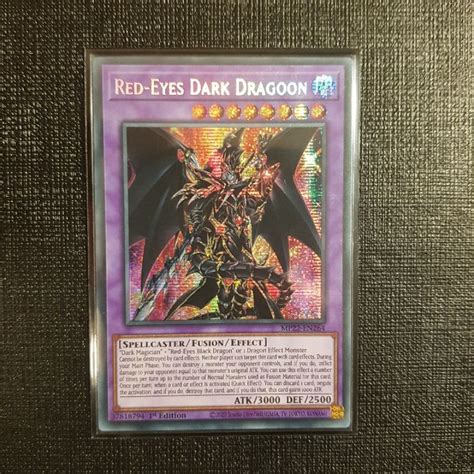 Lá Thẻ Bài Red Eyes Dark Dragoon Mp22 En264 Prismatic Secret Rare