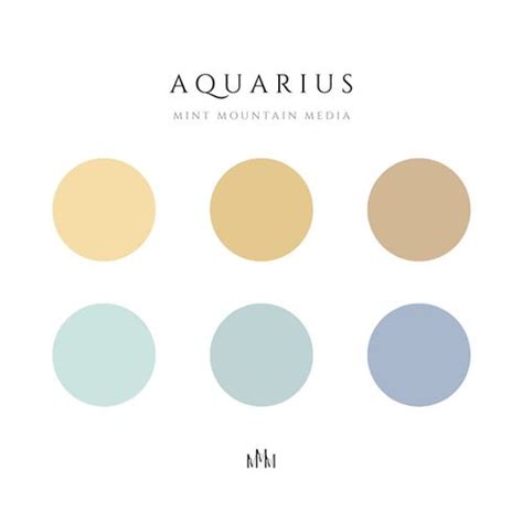 Aquarius Color Palette | Mint Mountain Media in 2024 | Color palette ...