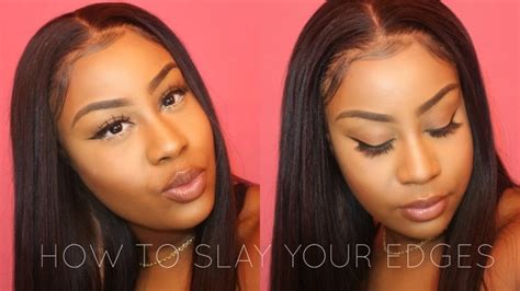 How To Slay Your Edges Asteria Hair Youtube