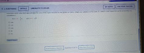 Solved MY NOTES ASK YOUR TEACHER 4. [-76.66 Points] DETAILS | Chegg.com 