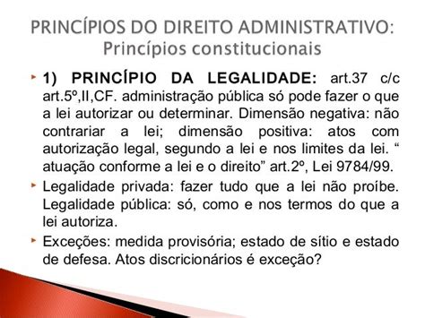 Direito Administrativo Aula 1 Princípios